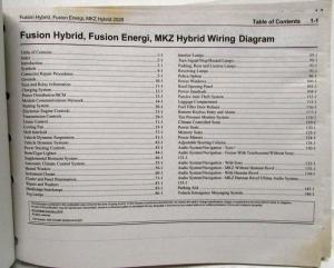 2020 Ford Fusion Energi and Lincoln MKZ Hybrid Electrical Wiring Diagrams Manual