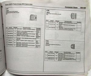 2020 Ford Fusion Energi and Lincoln MKZ Hybrid Electrical Wiring Diagrams Manual