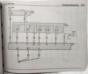 2020 Ford Fusion Lincoln MKZ Electrical Wiring Diagrams Manual