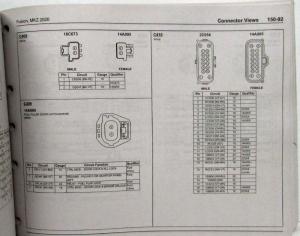 2020 Ford Fusion Lincoln MKZ Electrical Wiring Diagrams Manual