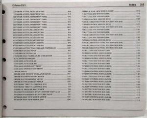 2021 Ford Econoline Club Wagon E-Series Electrical Wiring Diagrams Manual