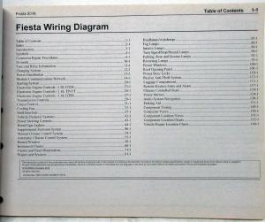 2018 Ford Fiesta Electrical Wiring Diagrams Manual