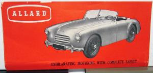 1952 Allard K-3 Touring Three Seater Sales Leaflet Printed in England