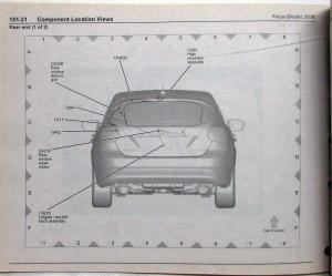 2018 Ford Focus Electric Electrical Wiring Diagrams Manual