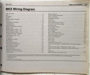 2018 Lincoln MKX Electrical Wiring Diagrams Manual