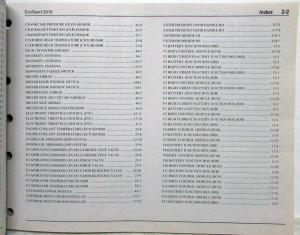2018 Ford EcoSport Electrical Wiring Diagrams Manual