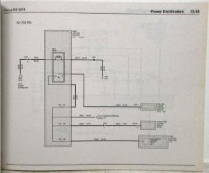 2018 Ford Focus RS Electrical Wiring Diagrams Manual