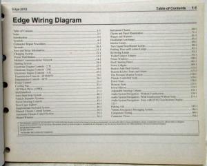2018 Ford Edge Electrical Wiring Diagrams Manual