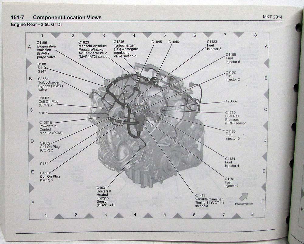 2014 Lincoln MKT Electrical Wiring Diagrams Manual