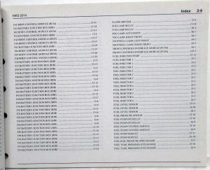 2014 Lincoln MKS Electrical Wiring Diagrams Manual