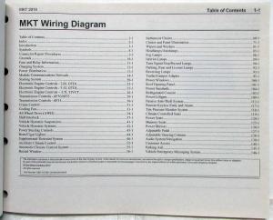 2016 Lincoln MKT Electrical Wiring Diagrams Manual