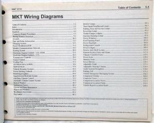 2012 Lincoln MKT Electrical Wiring Diagrams Manual