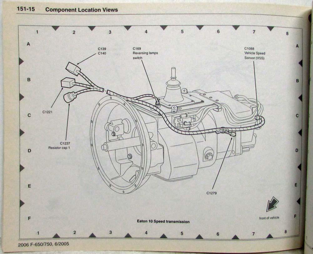 2006 Ford F650 750 Super Duty Trucks Electrical Wiring Diagrams Manual