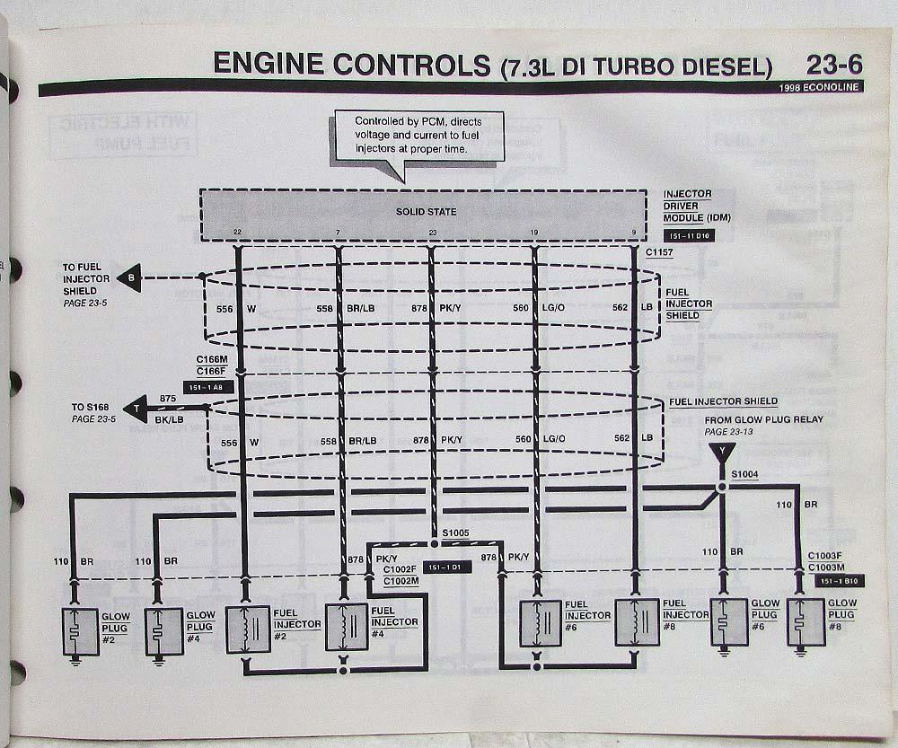 1998 Ford Econoline including 1998 1/2 Clean V Electrical Wiring
