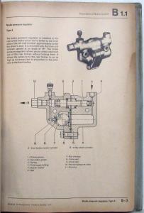 1969 VW Volkswagen Beetle Service Manual Brakes Wheels Tires Hand/Foot Controls