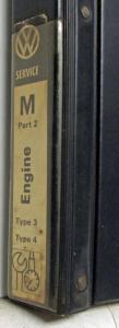 1969 VW Volkswagen Type 3 Type 4 Engine Part 2 Service Shop Repair Manual