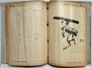 1967- VW Volkswagen Fresh Air Heating Service Shop Repair Manual F