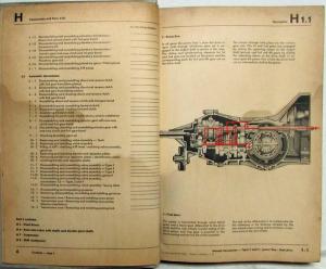 1973 VW Volkswagen Transmission and Rear Axle Service Shop Repair Manual H