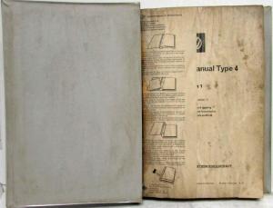 1971 VW Volkswagen Type 4 Factory Original Service Shop Repair Manual Pt 1