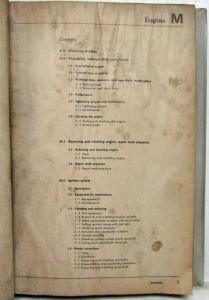 1971 VW Volkswagen Type 4 Factory Original Service Shop Repair Manual Pt 1