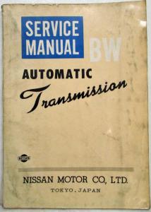 1970 Nissan BW Automatic Transmission Service Shop Manual - President Cedric SSS