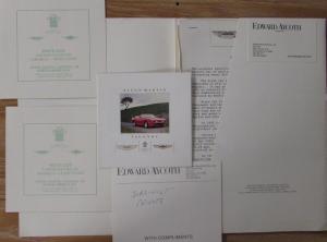 1987 Aston Martin Press Information Kit ORIGINAL Printed in England