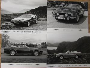 1987 Aston Martin Press Information Kit ORIGINAL Printed in England