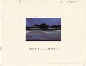 1990 Honda Accord Coupe Sales Brochure
