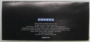 1993 Honda Accessories Sales Brochure