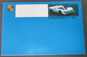 1969 Porsche Dealer Sales Brochure Fact Book 912 911 T E S Coupe Targa