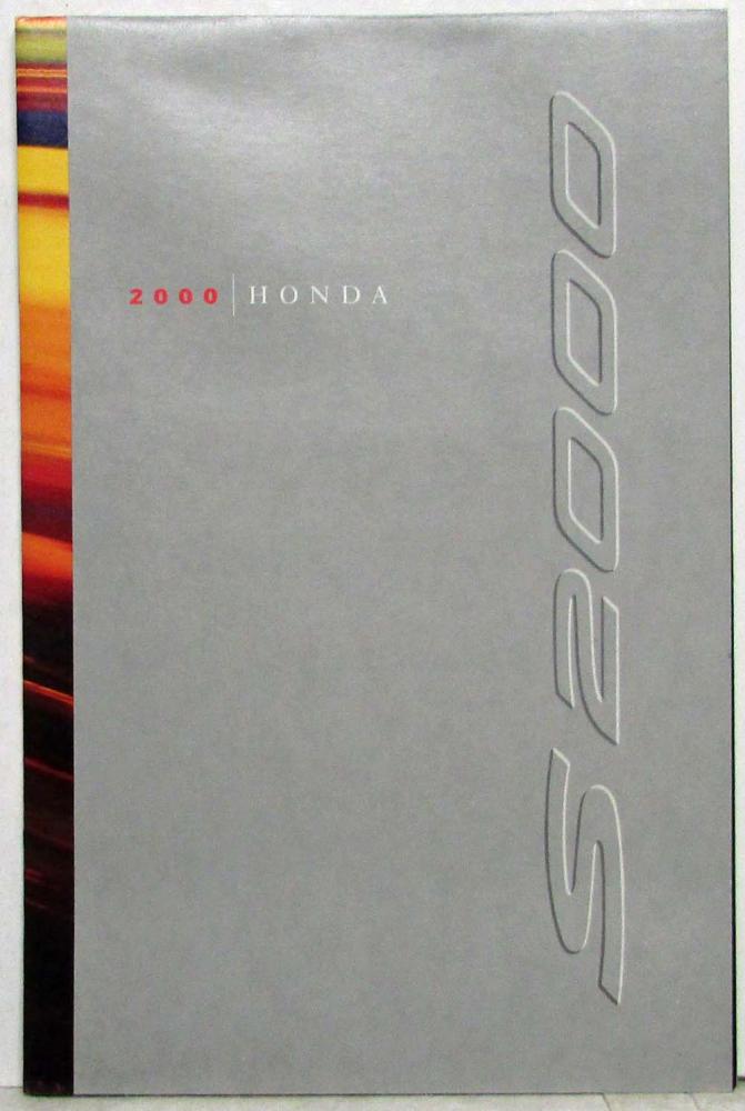 2000 Honda S2000 Sales Folder/Poster