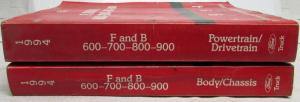 1994 Ford Medium Heavy Duty F- B- 600 700 800 900 Truck Service Manual 2 Vol Set
