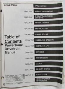 1994 Ford Medium Heavy Duty F- B- 600 700 800 900 Truck Service Manual 2 Vol Set