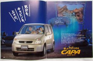 1999 Honda Capa Sales Brochure with Pricing Sheet