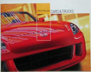 2004 Honda Full Line Sales Brochure - S2000 Insight Accord Civic Pilot Element