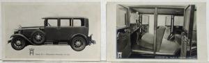 1930 Horch 8 Weymann-Limousine 4-5 Passenger Model Ext and Int Press Photos