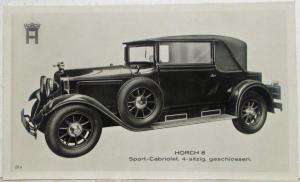 1926-1933 Horch 8 Sport-Cabriolet 4 Passenger Model Press Photo