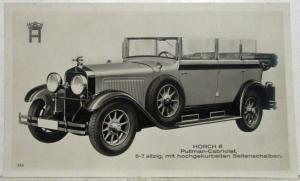 1928-1930 Horch 8 Pullman-Cabriolet 6-7 Passenger Model Press Photo