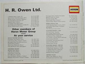 1977 HR Owen Reports - Publication from Heron Motor Group - UK Market