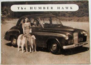 1948-1950 Humber Hawk Pocket Size Sales Brochure