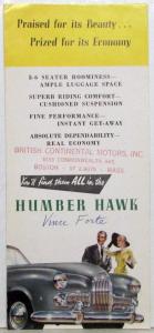 1953-1954 Humber Hawk Sales Folder