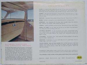1954 Humber Super Snipe Power with Pedigree Sales Folder with Price Sheet