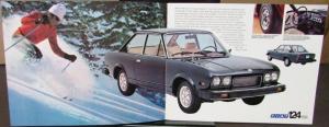 1975 Fiat Dealer Sales Brochure Sports Car X1/9 124 128 Sport Coupe Spider