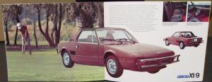 1975 Fiat Dealer Sales Brochure Sports Car X1/9 124 128 Sport Coupe Spider