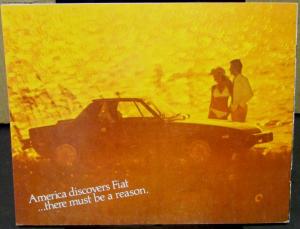 1975 Fiat Dealer Sales Brochure Sports Car X1/9 124 128 Sport Coupe Spider