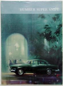 1962 Humber Super Snipe Large Fold-Out Sales Brochure - Export