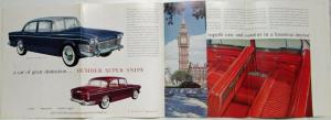 1962 Humber Super Snipe Large Fold-Out Sales Brochure - Export