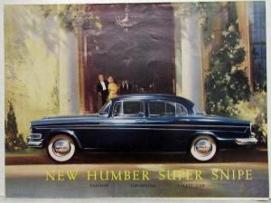 1959-1960 Humber Super Snipe Sales Folder - Saloon Limousine Estate Car - UK