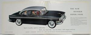 1959-1960 Humber Super Snipe Sales Folder - Saloon Limousine Estate Car - UK