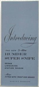 1961 Humber Super Snipe Sales Folder - Export